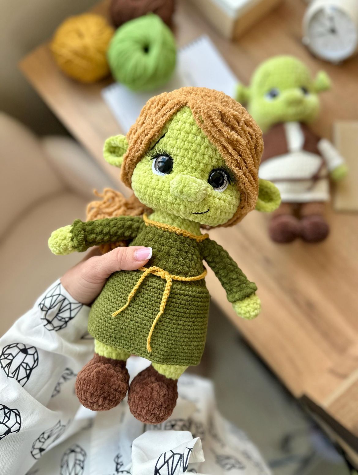 Shrek & Fiona – Haakpatroon (PDF)