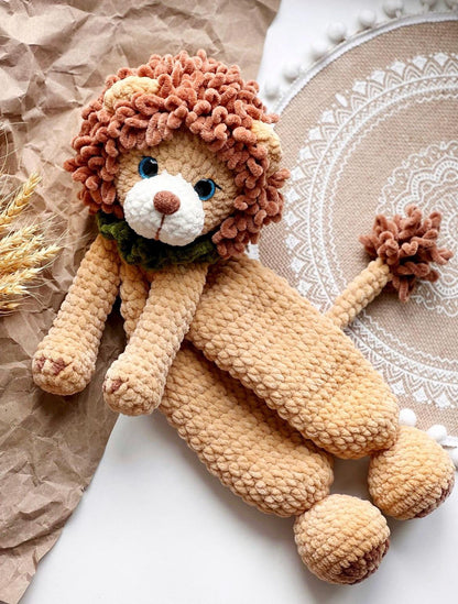 Leeuw Knuffeldoekje Haakpatron