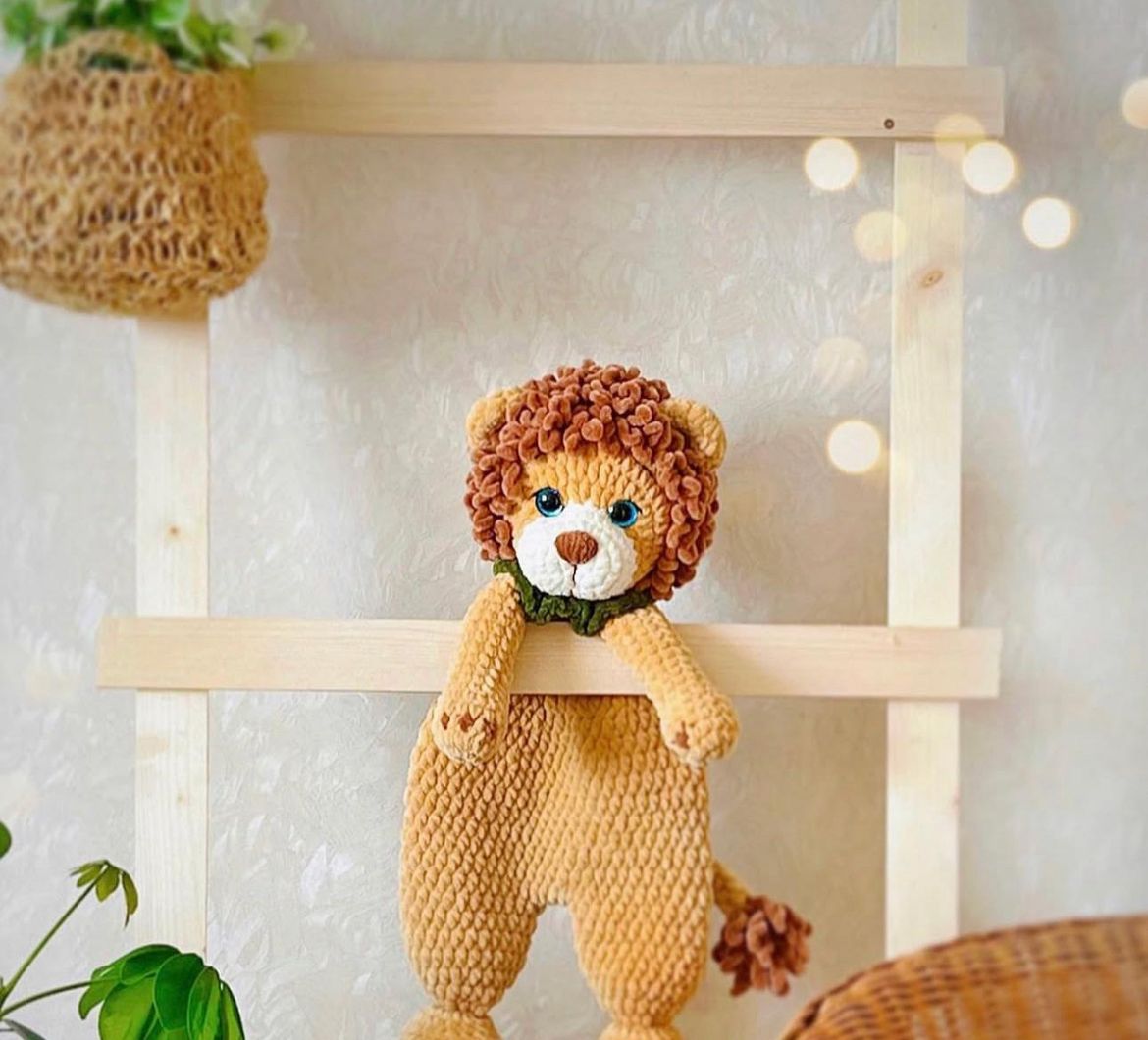 Leeuw Knuffeldoekje Haakpatron