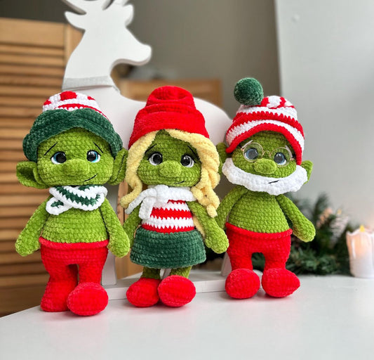 Kerst Elfjes Familie Haakpatroon PDF