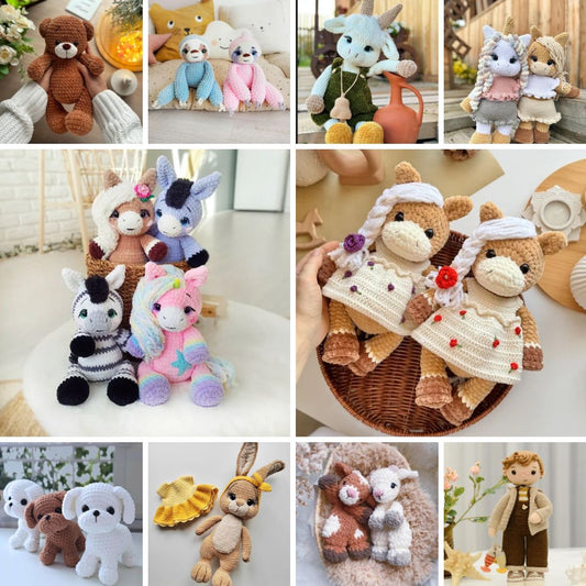 Alle amigurumi haakpatronen in één bundel! 🤩
