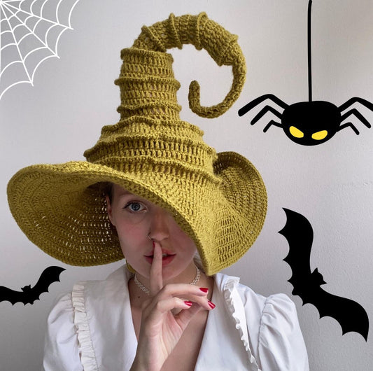Heksenhoed Halloween Haakpatron PDF