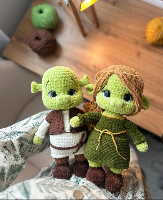 Shrek & Fiona – Haakpatroon (PDF)