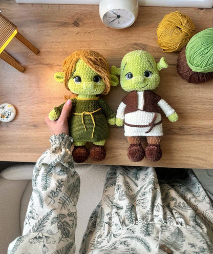Shrek & Fiona – Haakpatroon (PDF)